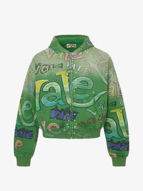 Vale Spearmint zip-up hoodie