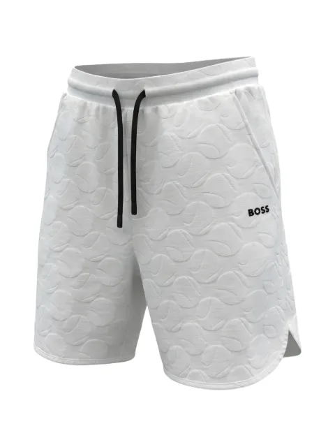 BOSS JT Member shorts med jacquard-mønster
