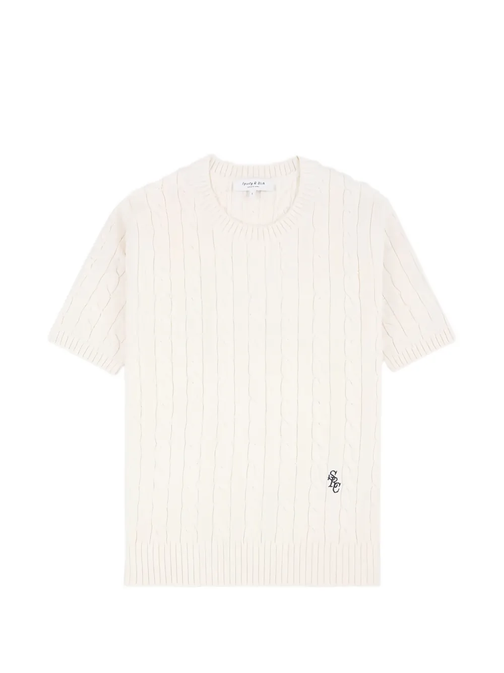 Sporty & Rich SRC cable-knit sweater - Weiß
