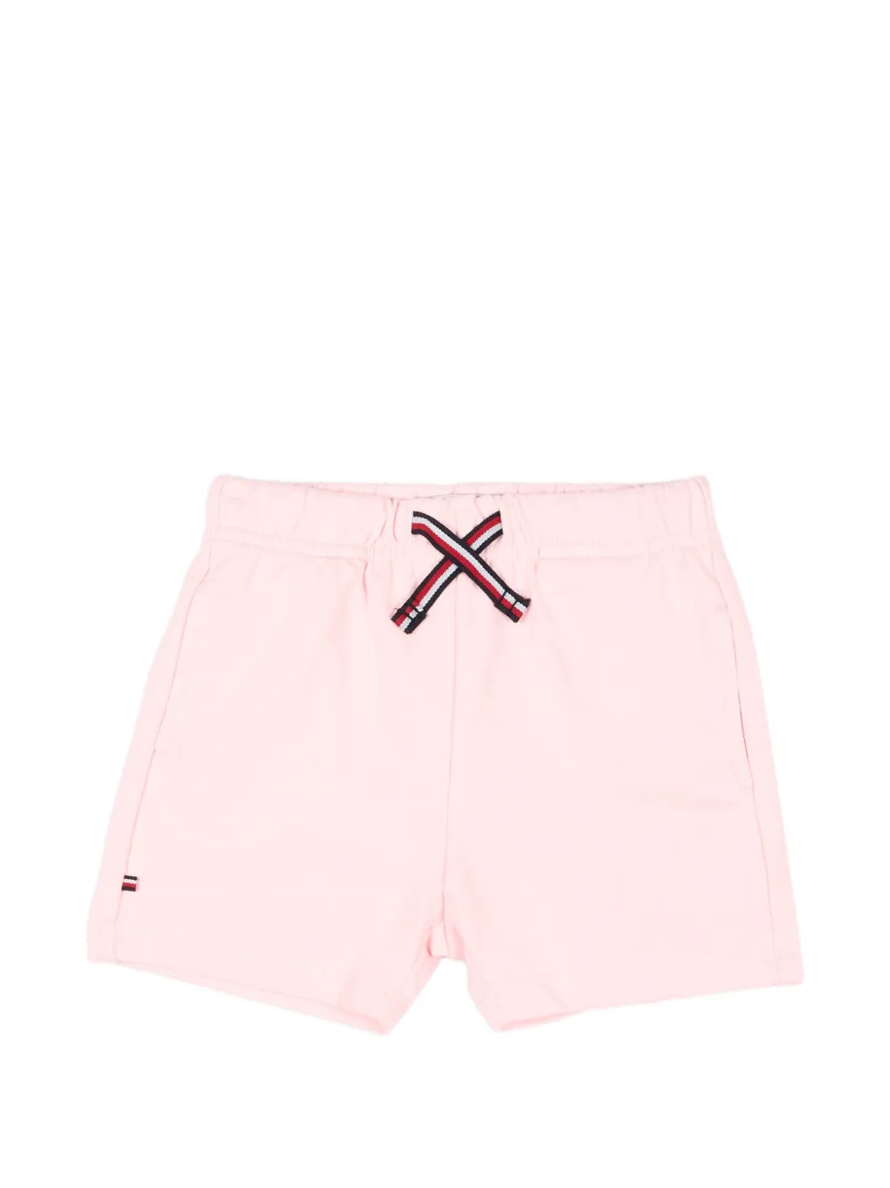 Tommy Hilfiger Junior drawstring-waist logo-patch shorts - Rosa