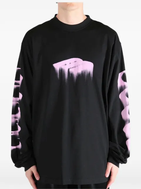 Balenciaga logo-print long-sleeve T-shirt