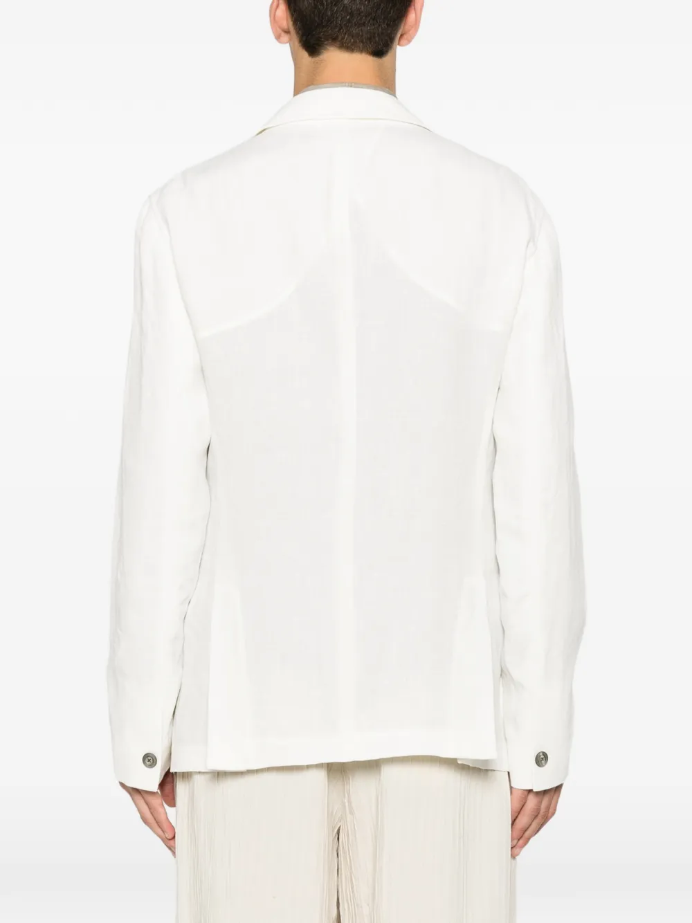 Emporio Armani Blazer met knopen Beige