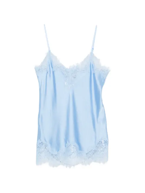 MANSPHIL V-neck lace-trim top