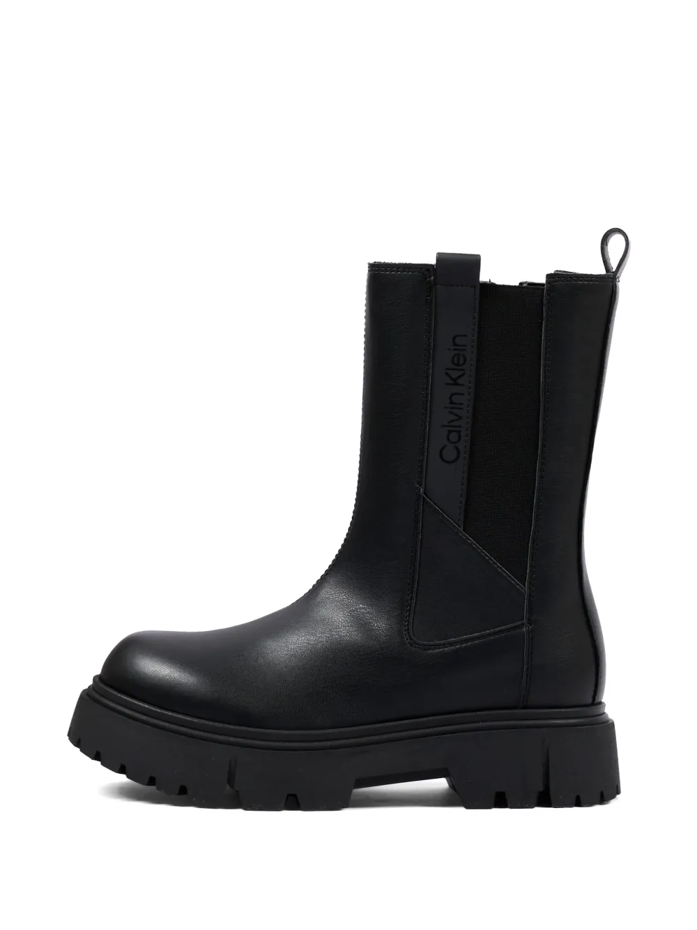 Calvin Klein Kids elasticated-panel chunky-sole boots Zwart