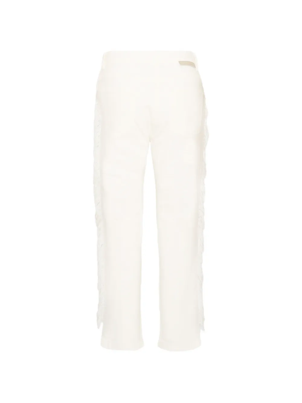 Stella McCartney Kids Jeans met franje afwerking Wit