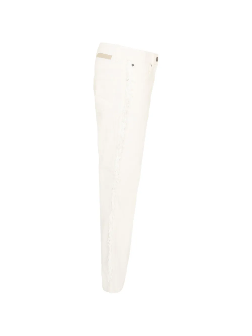 Stella McCartney Kids Jeans met franje afwerking Wit