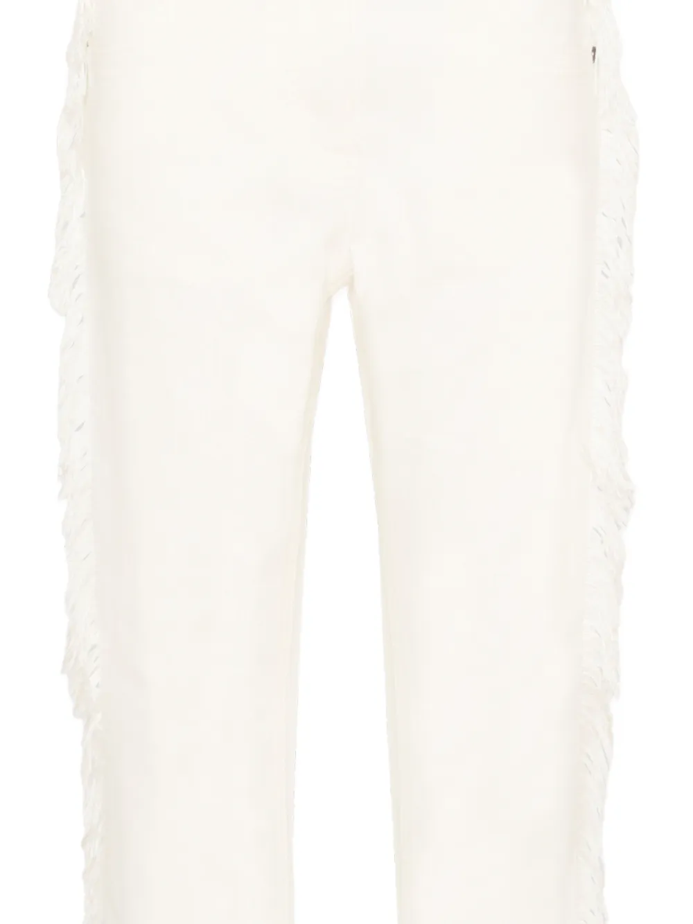 Stella McCartney Kids Jeans met franje afwerking Wit