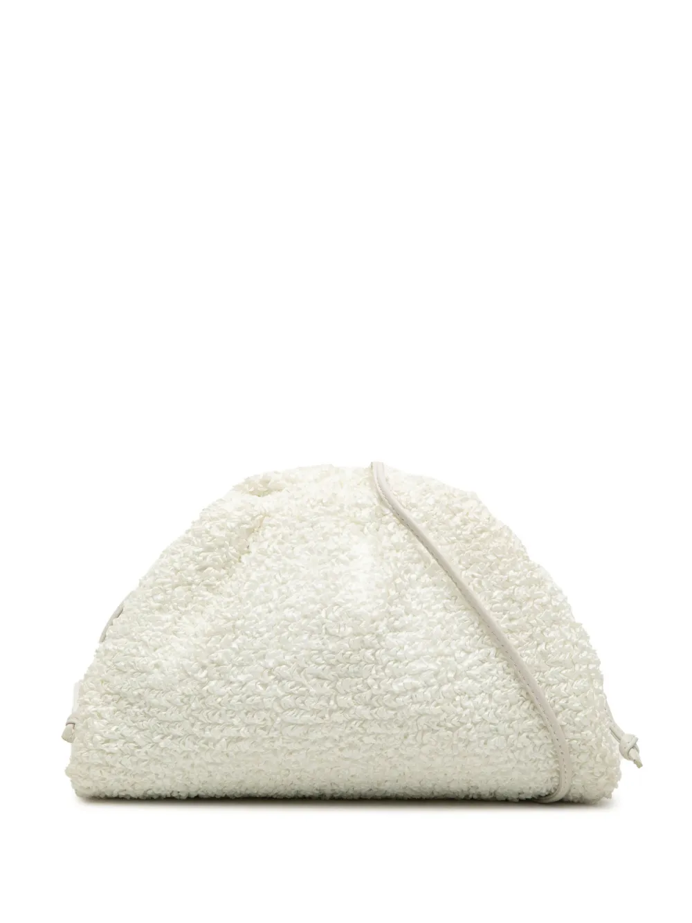 Bottega Veneta Pre-Owned 2012-2026 Boucle Raffia The Mini Pouch crossbody bag - Weiß
