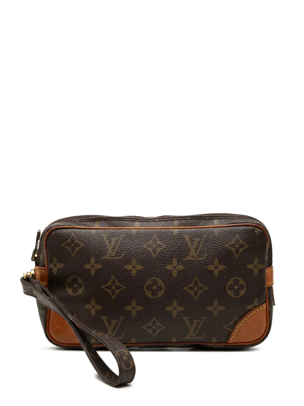 Louis Vuitton Pre-Owned 1986 Monogram Marly Dragonne PM clutch bag - Braun