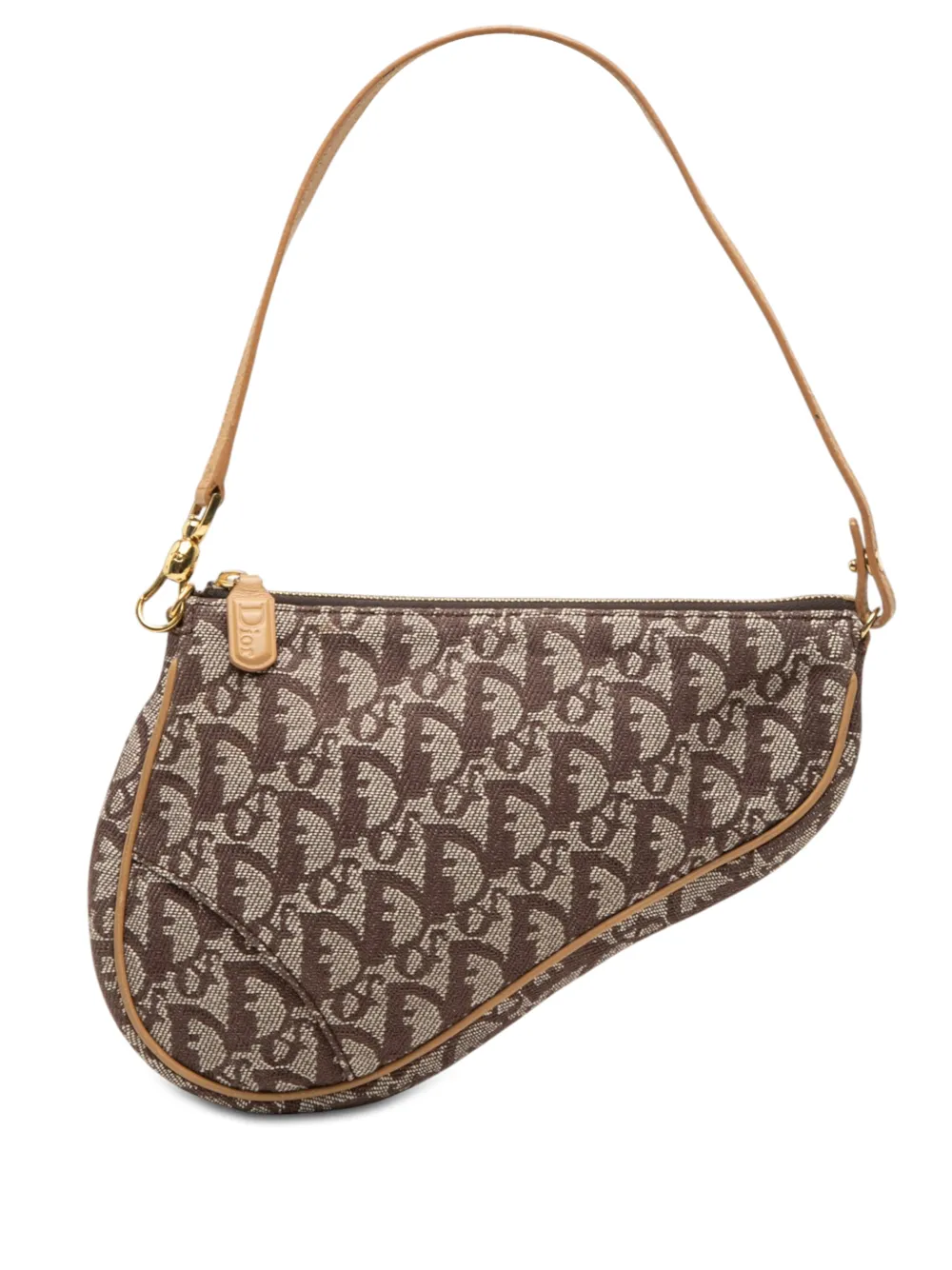 Christian Dior Pre-Owned 2003 Mini Diorissimo Canvas Saddle Pochette shoulder bag - Marrone