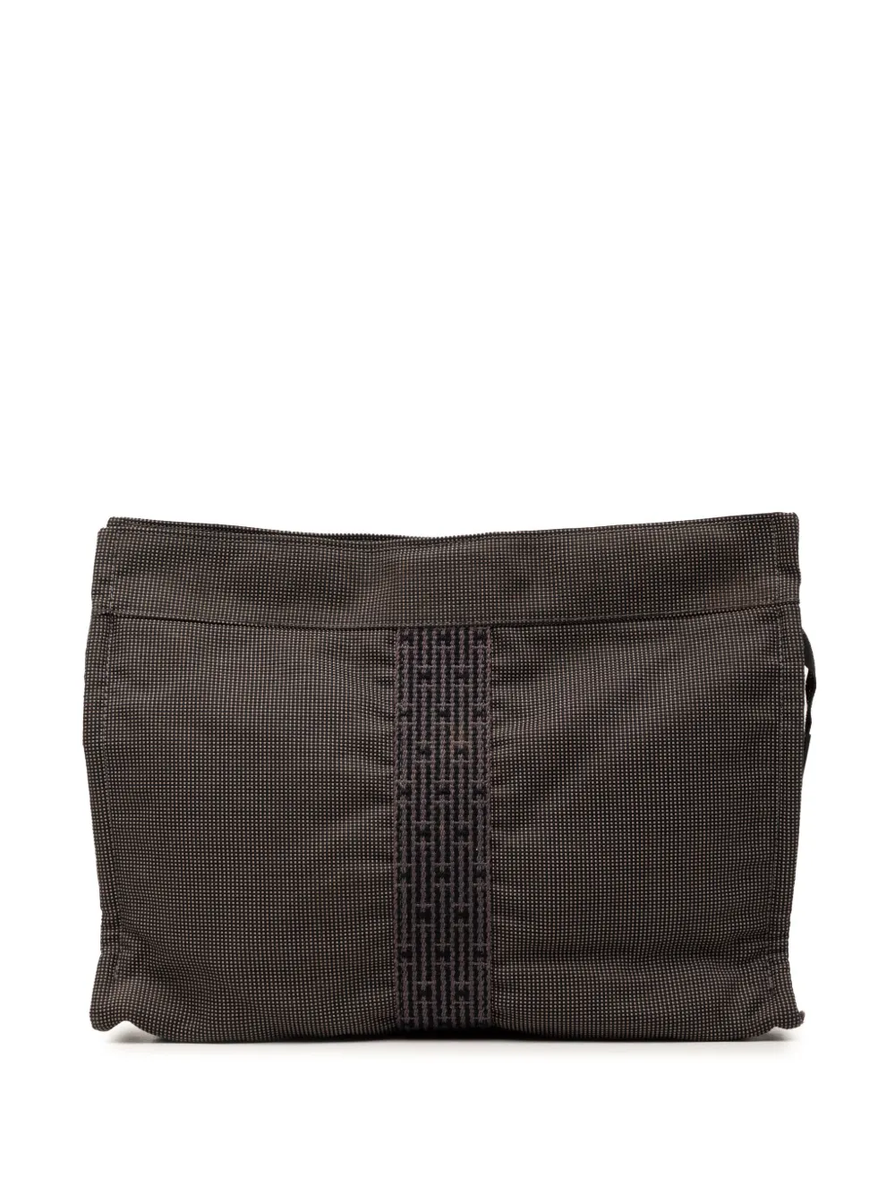 Hermès Pre-Owned 1990-2000 Canvas Herline clutch bag - Grigio