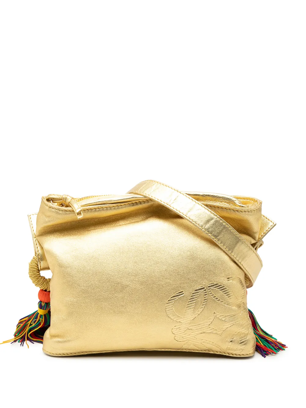 Loewe Pre-Owned 2010-2026 Nappa Flamenco Tassel crossbody bag - Gold