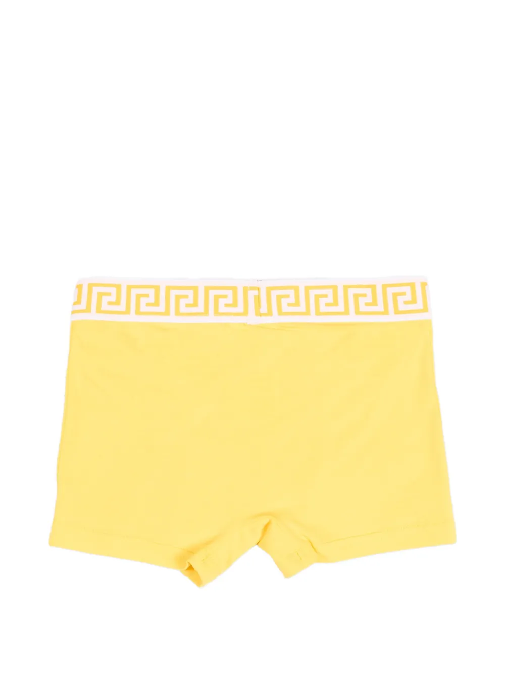 Versace Kids Boxershorts met Greca-print Geel