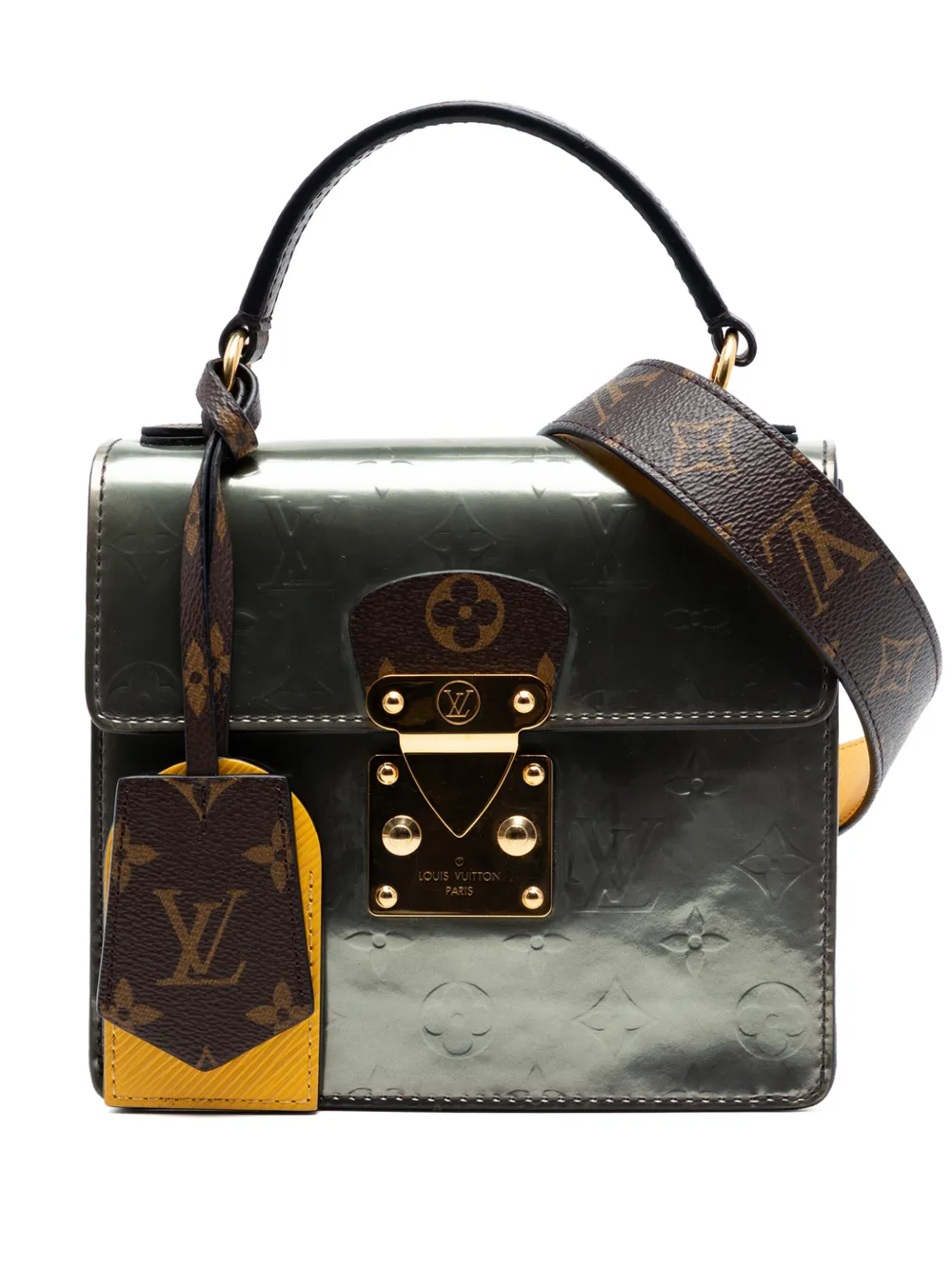 Louis Vuitton Pre-Owned 2019 Monogram Vernis Spring Street satchel - Argento