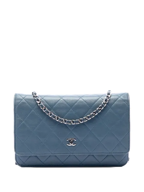 CHANEL Pre-Owned 2012-2013 CC Quilted Lambskin Wallet On Chain crossbody bag