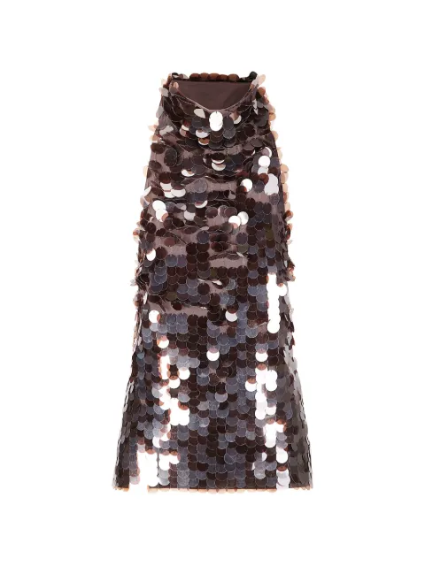 P.A.R.O.S.H. sequin-embellished open-back top