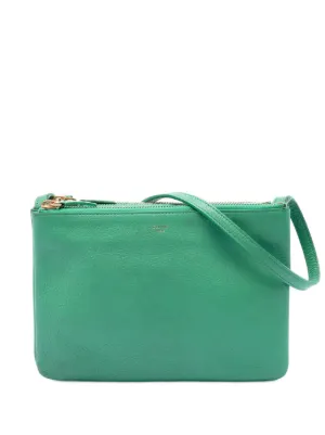 Celine Pre-Owned 2015 バイカラーラムスキン ソロ クラッチバッグ