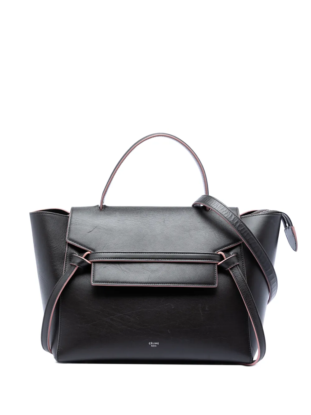 Celine Pre-Owned 2016 Mini Smooth Calfskin Belt Bag satchel - Nero