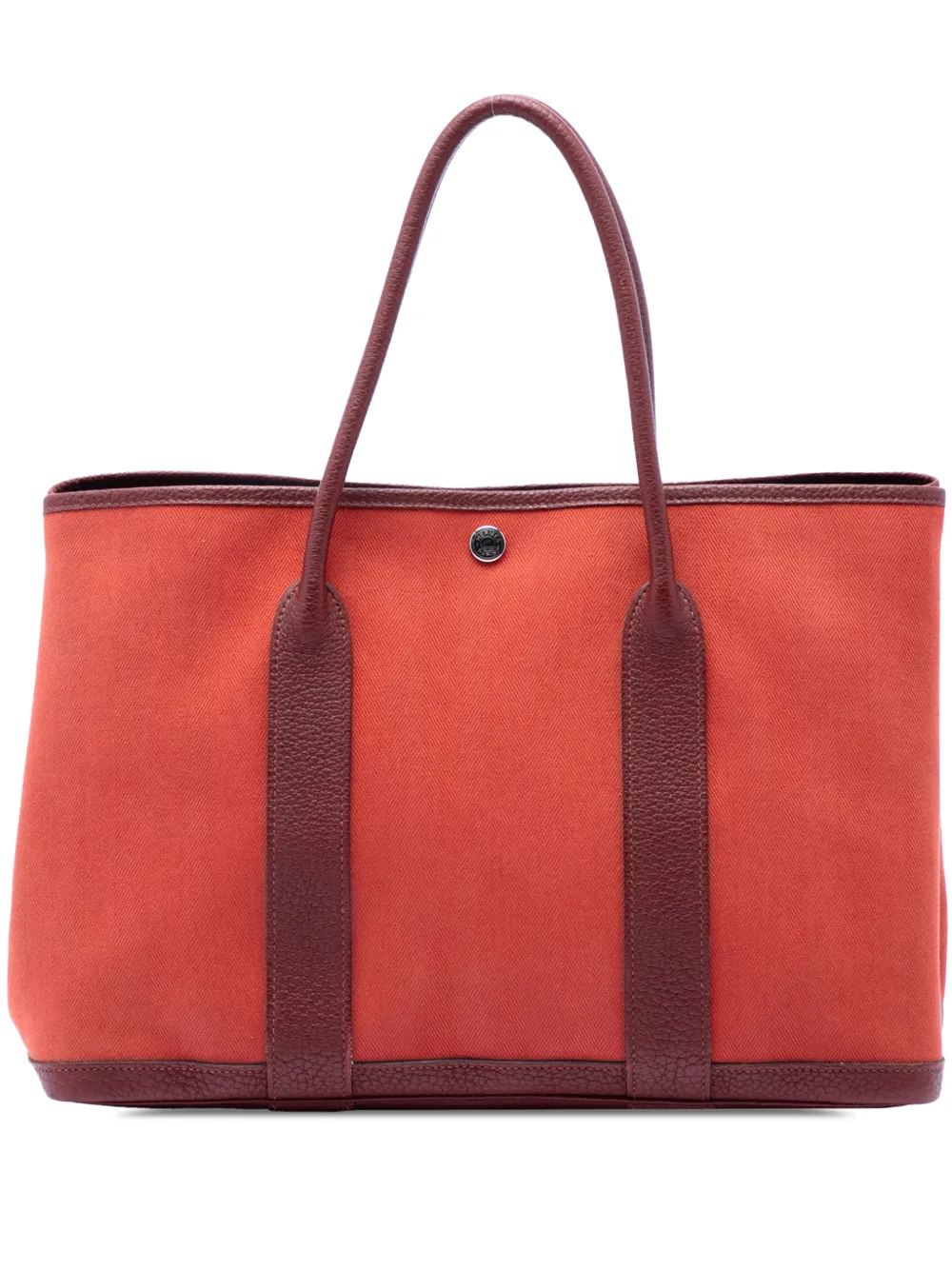 Hermès Pre-Owned 2014 Toile and Negonda Garden Party 30 satchel - Rosso