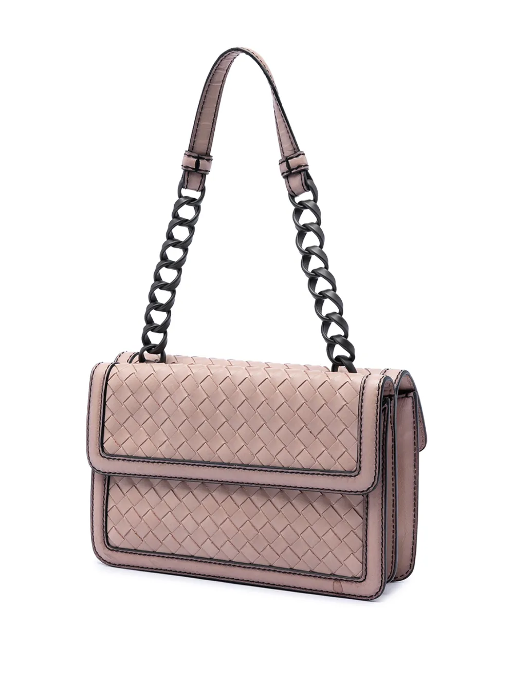  Bottega Veneta Pre-owned Sac Porté épaule Mirror Lens Double Sided Flap (2012-2026) - Marron 