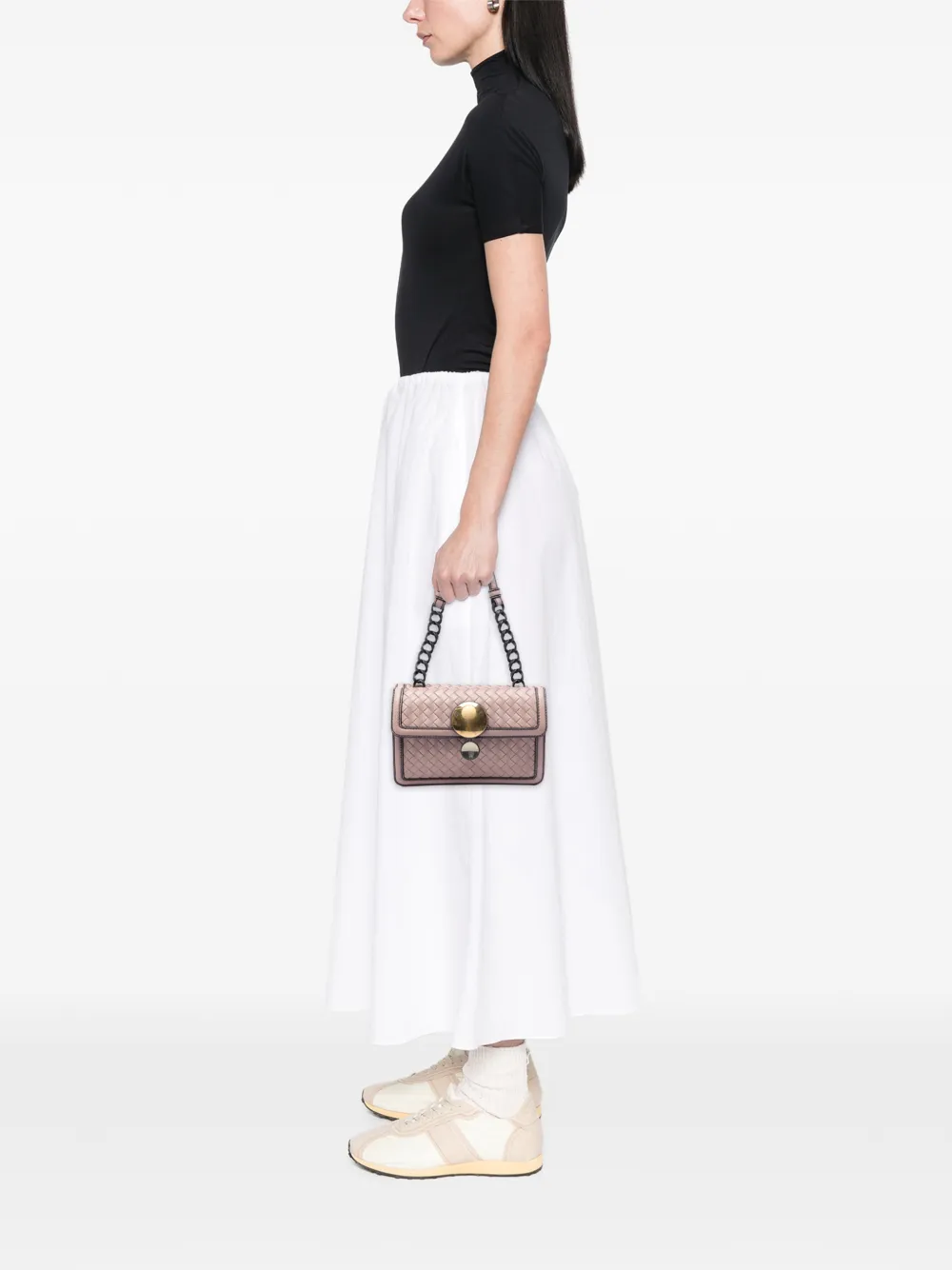  Bottega Veneta Pre-owned Sac Porté épaule Mirror Lens Double Sided Flap (2012-2026) - Marron 