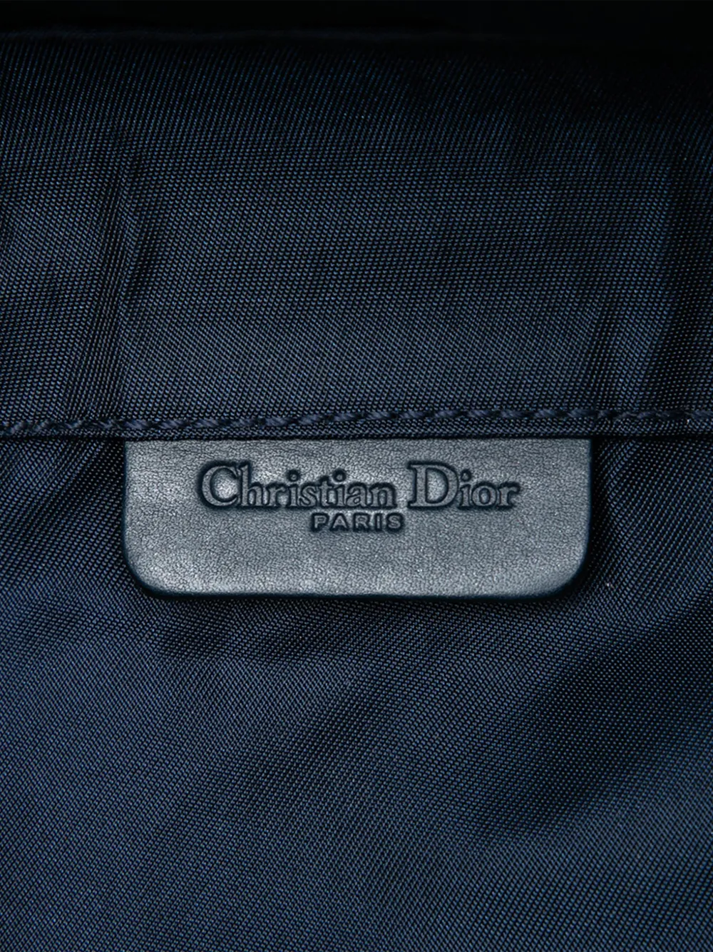 Dior Pre-owned 2000 Diorissimo Canvas Saddle Pouch in Blue, view 5