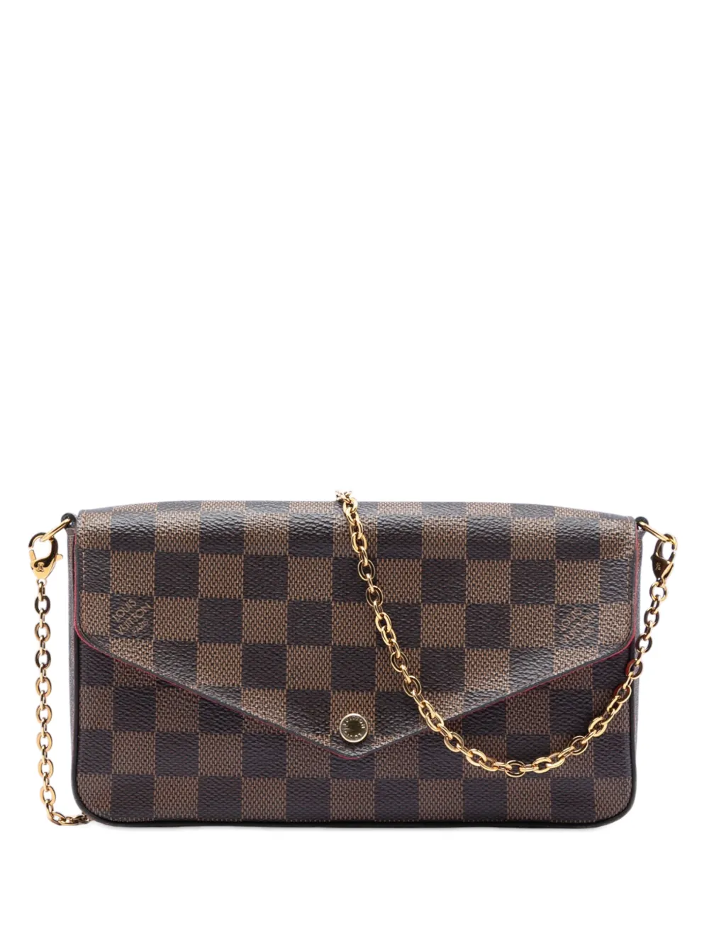 Louis Vuitton Pre-Owned 2019 Damier Ebene Pochette Felicie crossbody bag - Brown