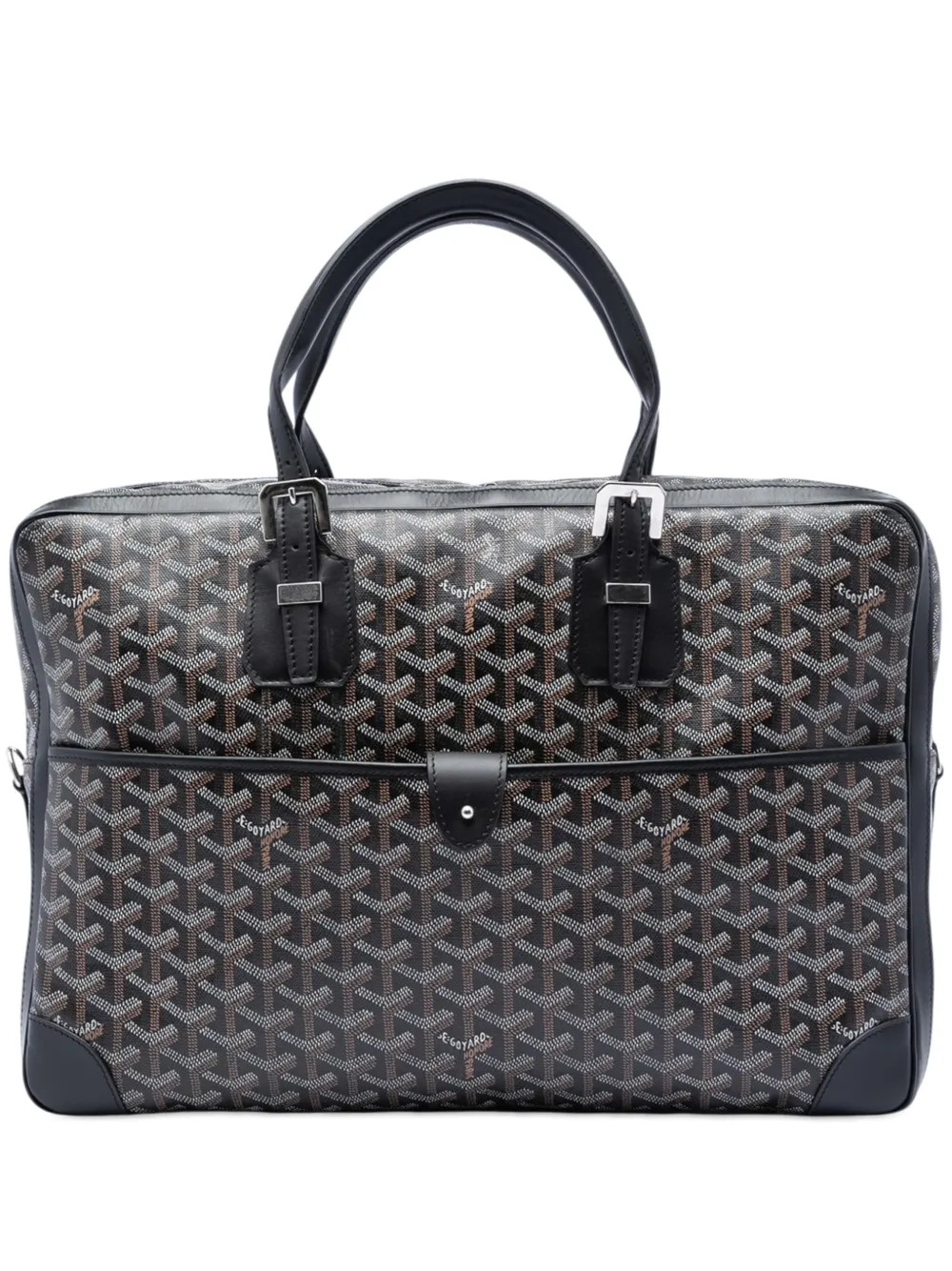 Goyard Pre-Owned 2010-2026 Goyardine Ambassade MM business bag - Nero