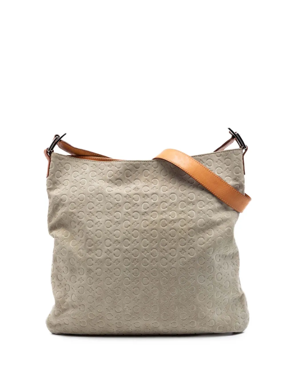 Celine Pre-Owned 2000 C Macadam Suede crossbody bag - Grigio