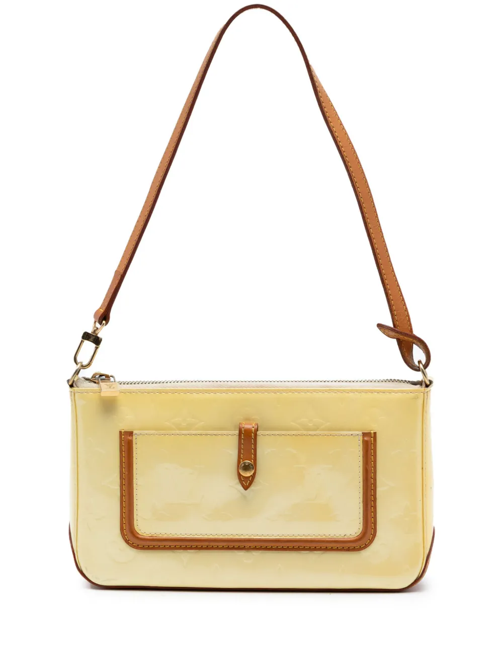 Louis Vuitton Pre-Owned 2005 Monogram Vernis Mallory Square shoulder bag - Giallo