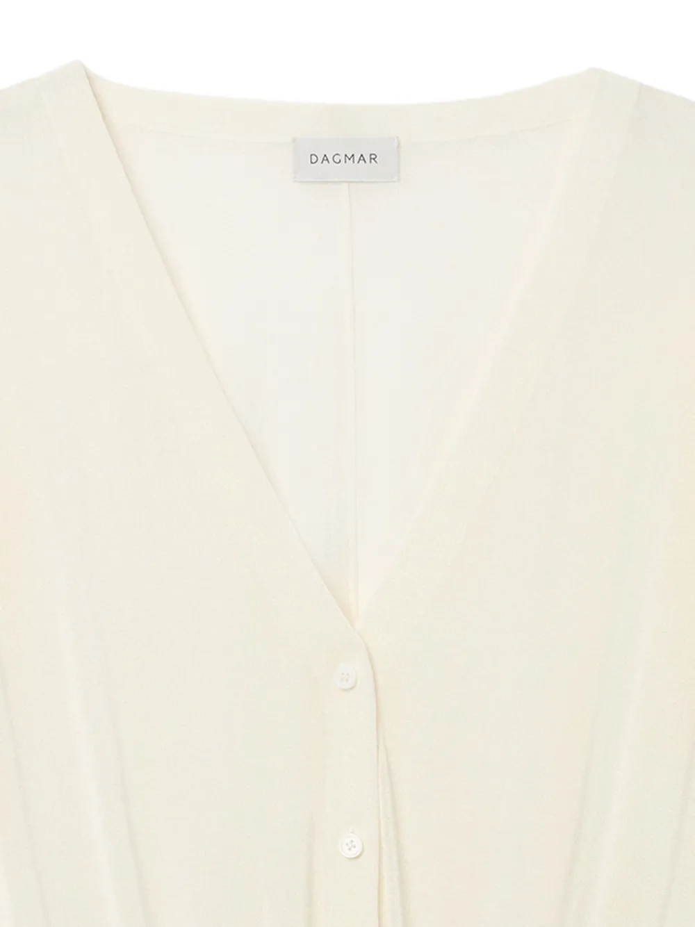 House Of Dagmar Doorzichtig vest Wit