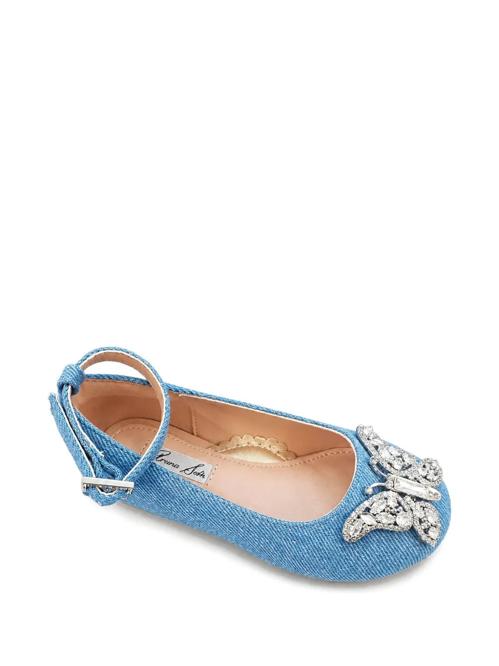 Aruna Seth Angelina crystal-embellished ballet flats Blauw