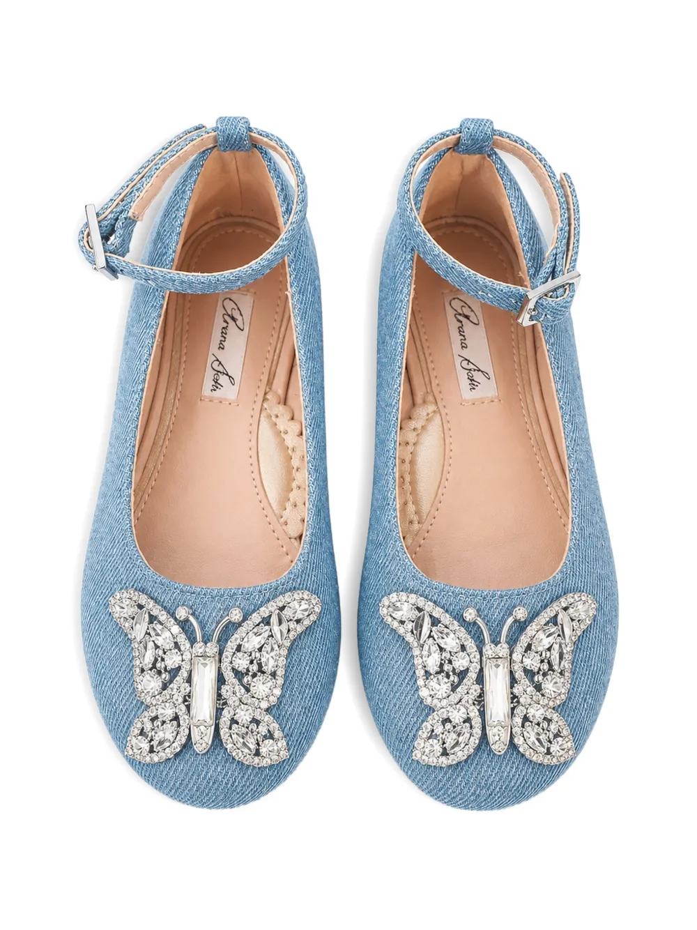 Aruna Seth Angelina crystal-embellished ballet flats Blauw