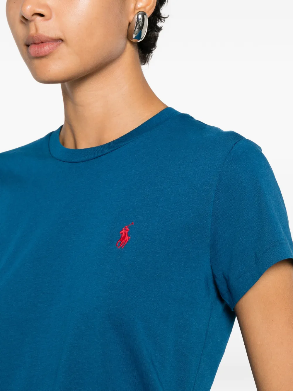 Polo Ralph Lauren T-shirt met geborduurd logo Blauw
