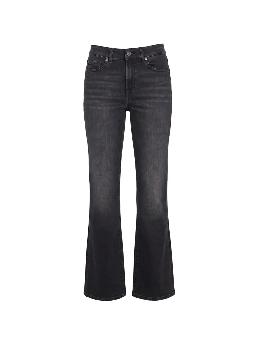 7 For All Mankind faded logo-patch jeans - Grigio