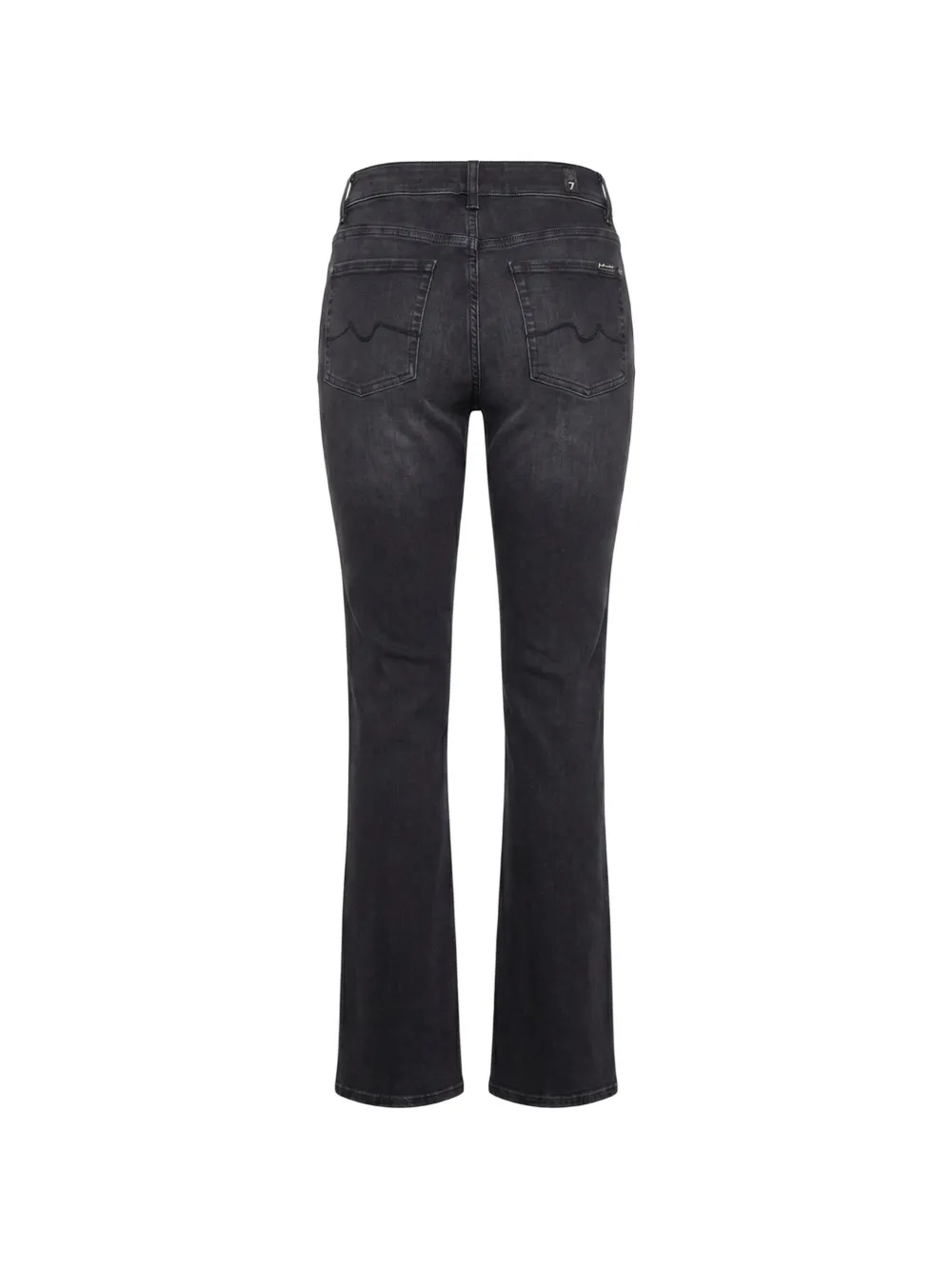  7 For All Mankind Vaqueros Con Parche Del Logo - Gris 