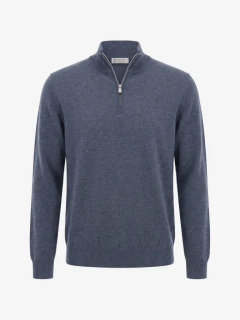 Brunello Cucinelli half-zip cashmere sweater