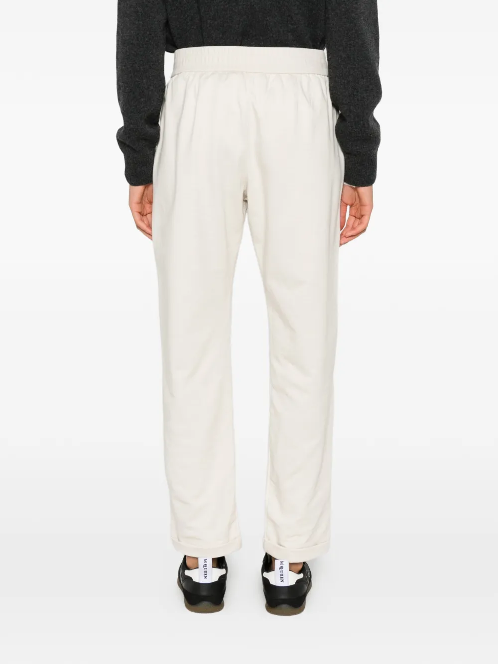 Brunello Cucinelli Geplooide trainingsbroek met trekkoord Beige