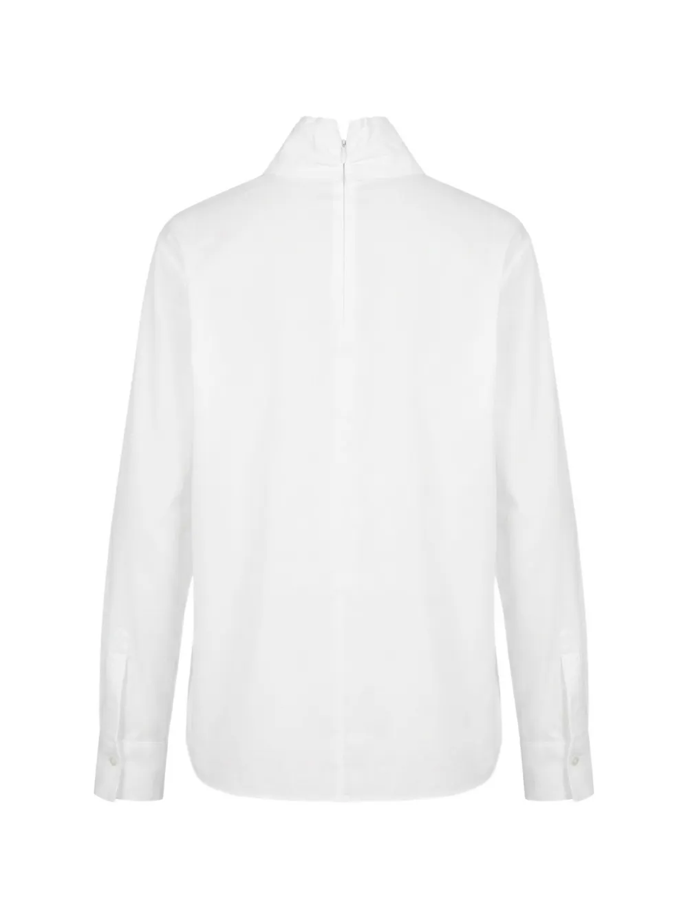 Brunello Cucinelli Blouse met Monili-verfraaiing en plooien Wit