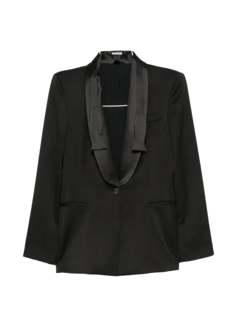 Brunello Cucinelli satin-trim shawl-lapel jacket