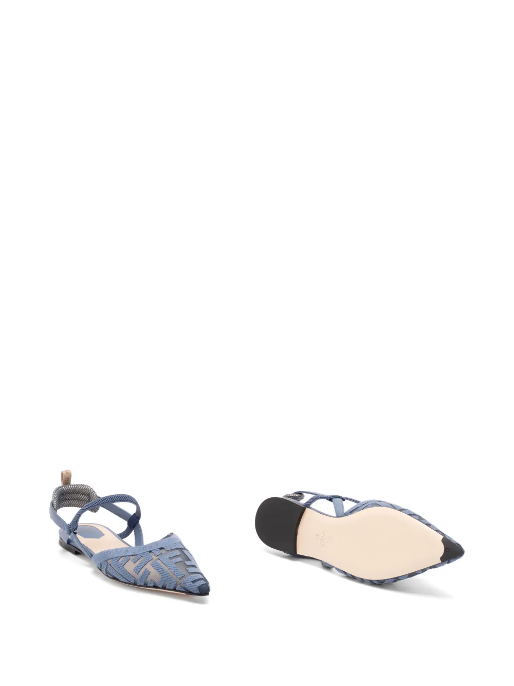 FENDI Colibrì FF-motif pumps Blauw