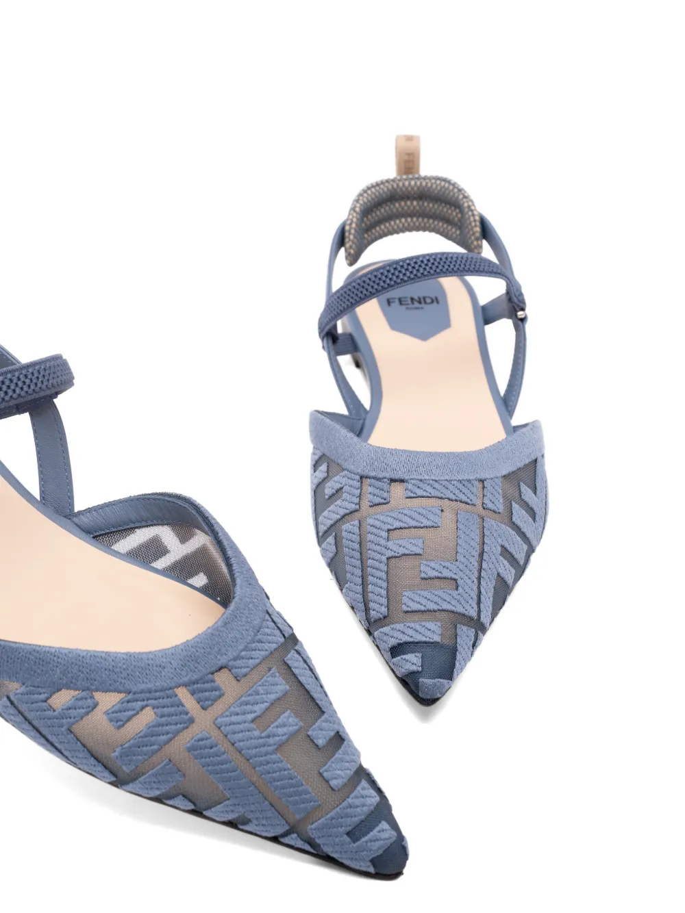 FENDI Colibrì FF-motif pumps Blauw