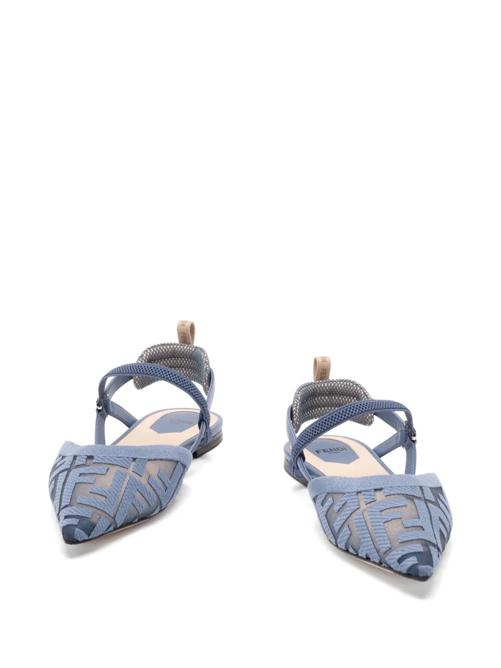 FENDI Colibrì FF-motif pumps Blauw