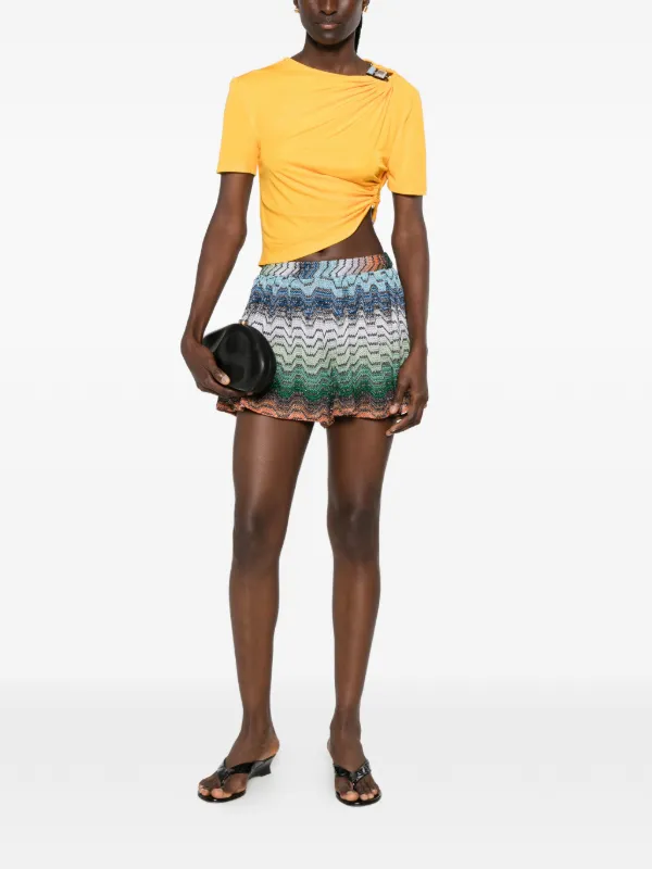 Missoni ジグザグニット ショートパンツ | グリーン | FARFETCH JP