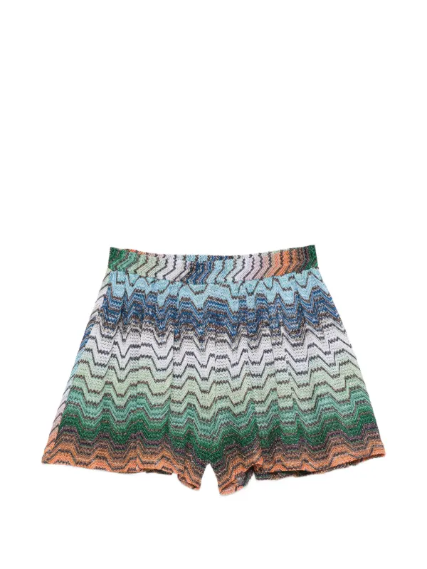 Missoni ジグザグニット ショートパンツ | グリーン | FARFETCH JP
