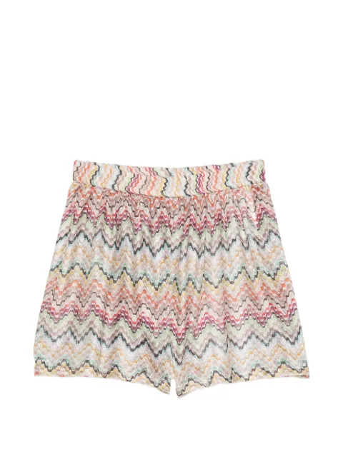 Missoni zigzag-knit elasticated-waist shorts