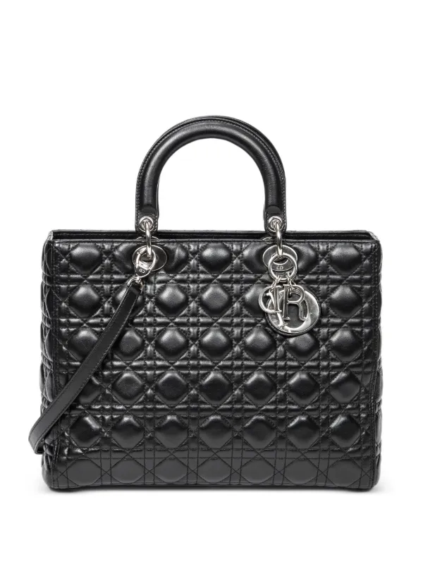 Christian Dior Pre-Owned レディ ディオール カナージュ ハンドバッグ