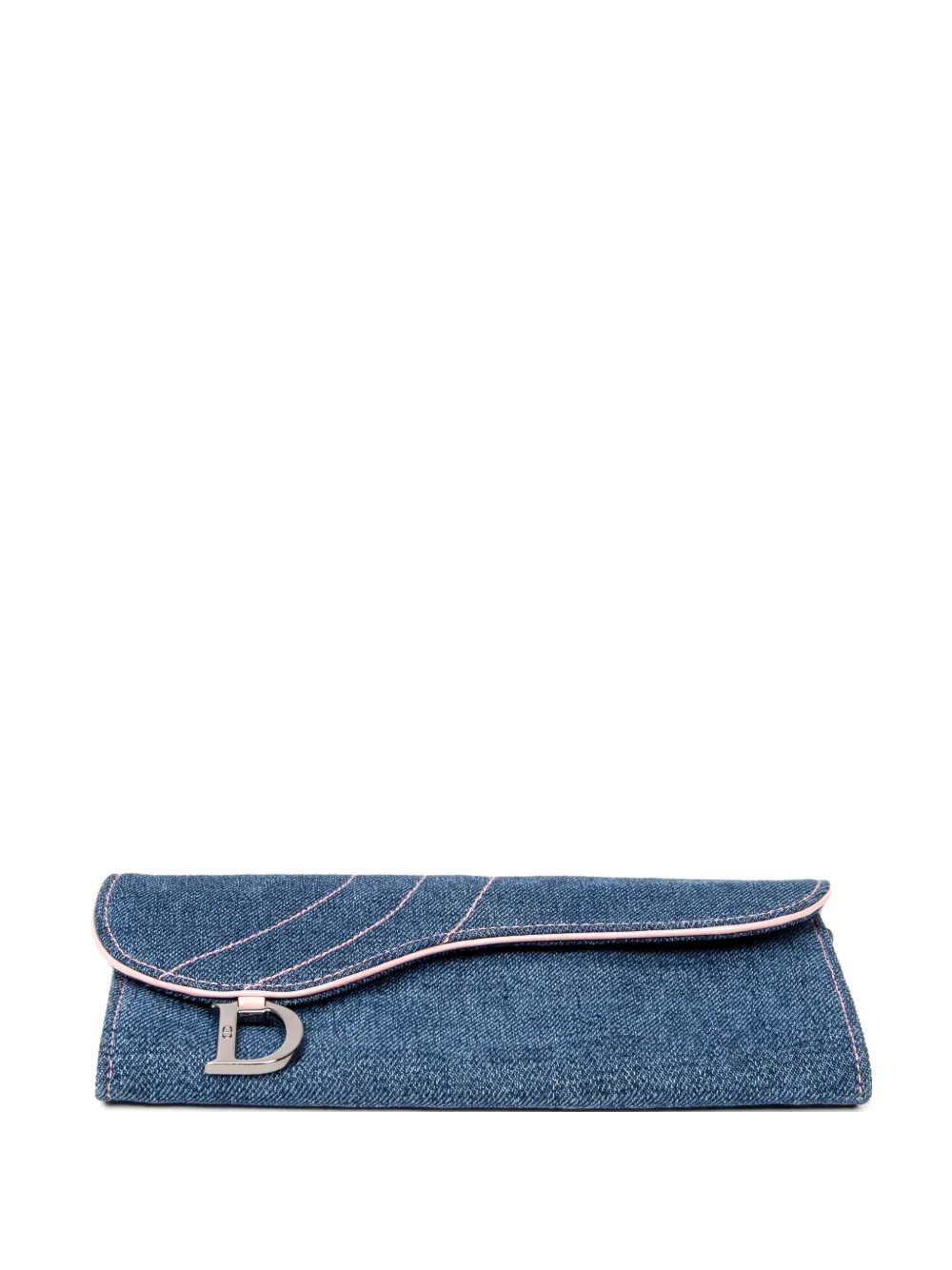 Christian Dior Pre-Owned Saddle long wallet - Blu
