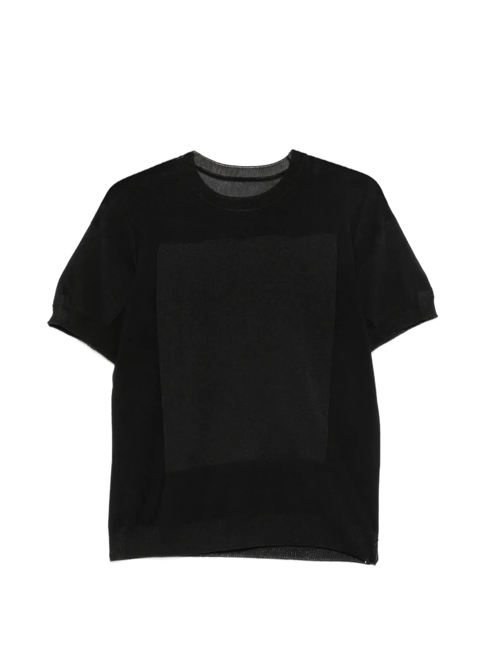 Issey Miyake Kurzärmeliges T-Shirt - Schwarz