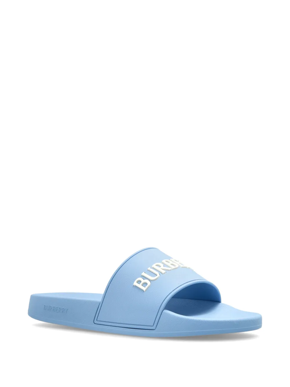 Burberry furley logo-embossed sandals Blauw